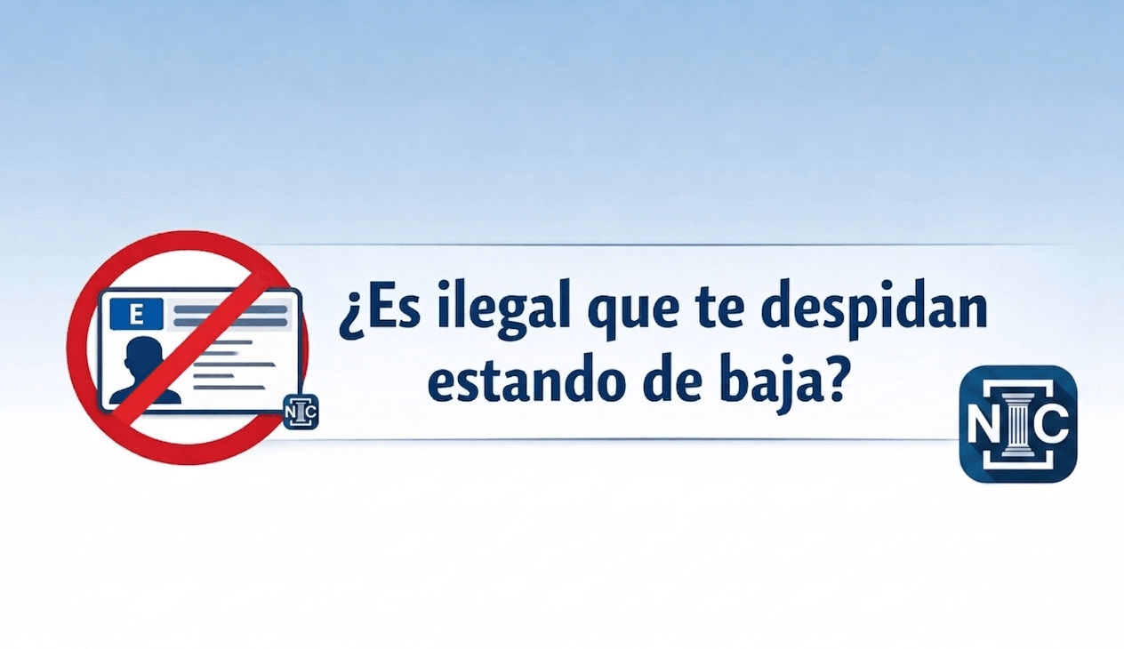 Gráfico explicativo sobre el despido objetivo de un chófer por pérdida de carnet estando de baja médica
